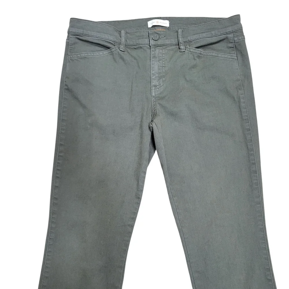 Tory Burch Women's Ankle Snap Straight Pants Medium Waist 34 Inseam 28 Excellent